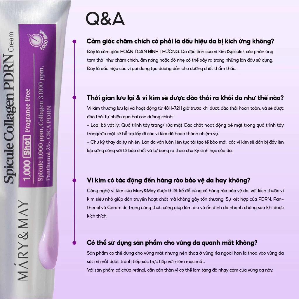 Kem dưỡng  Mary & May Spicule PDRN Cream 15g