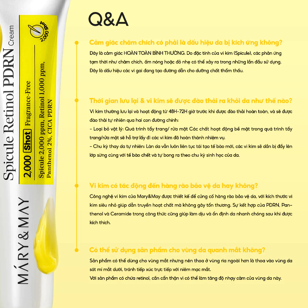 Kem dưỡng  Mary & May Spicule PDRN Cream 15g
