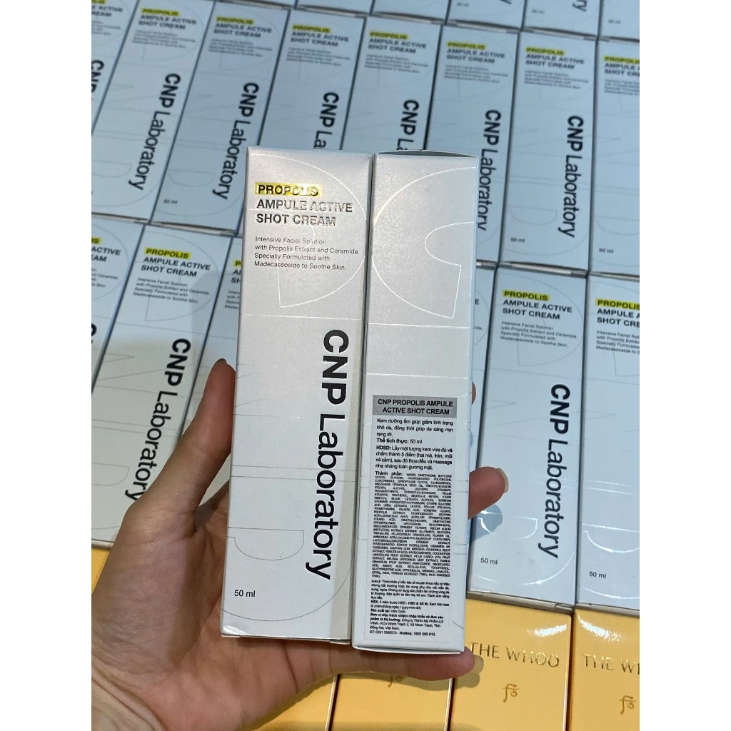 Kem dưỡng keo ong CNP Propolis Ampule Active Shot Cream
