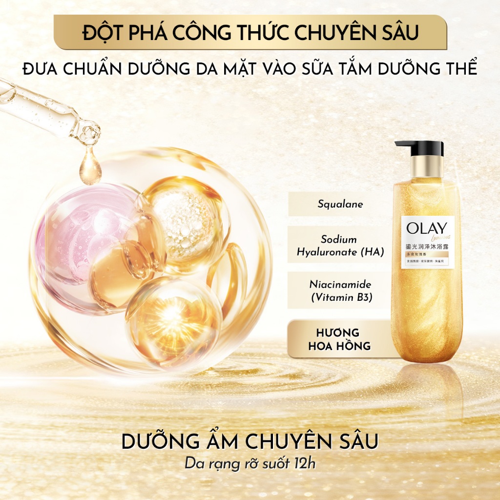 Sữa tắm sáng da Olay Luminous Body Wash 350g