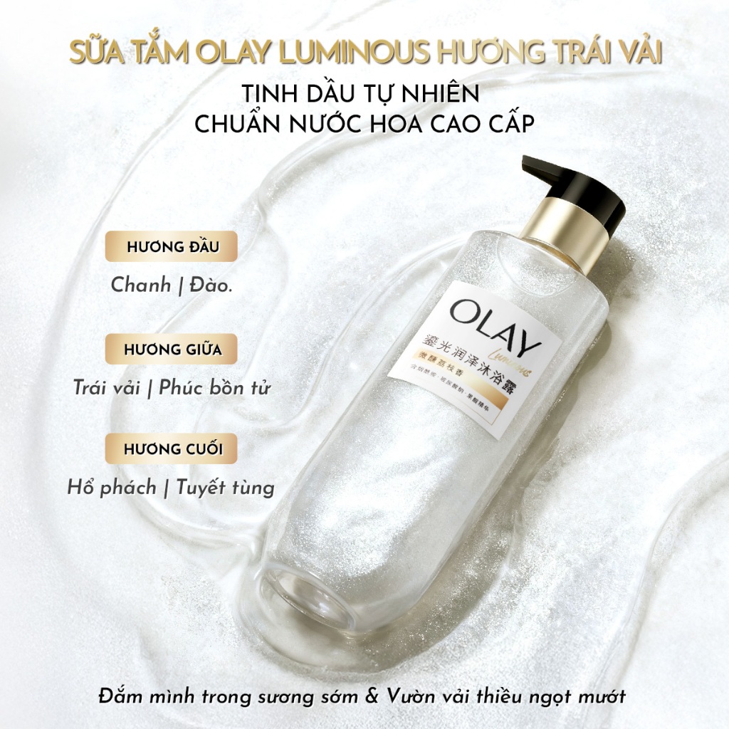 Sữa tắm sáng da Olay Luminous Body Wash 350g