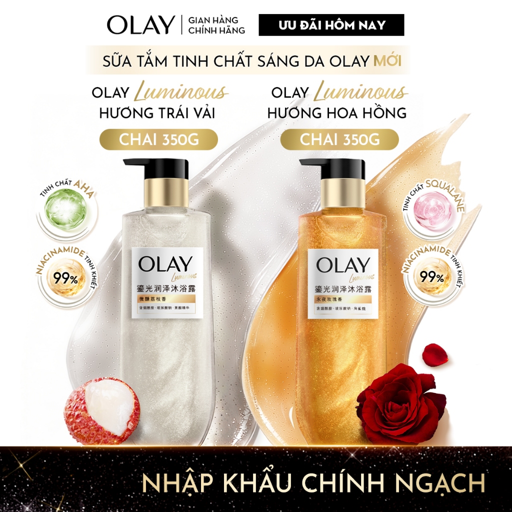 Sữa tắm sáng da Olay Luminous Body Wash 350g