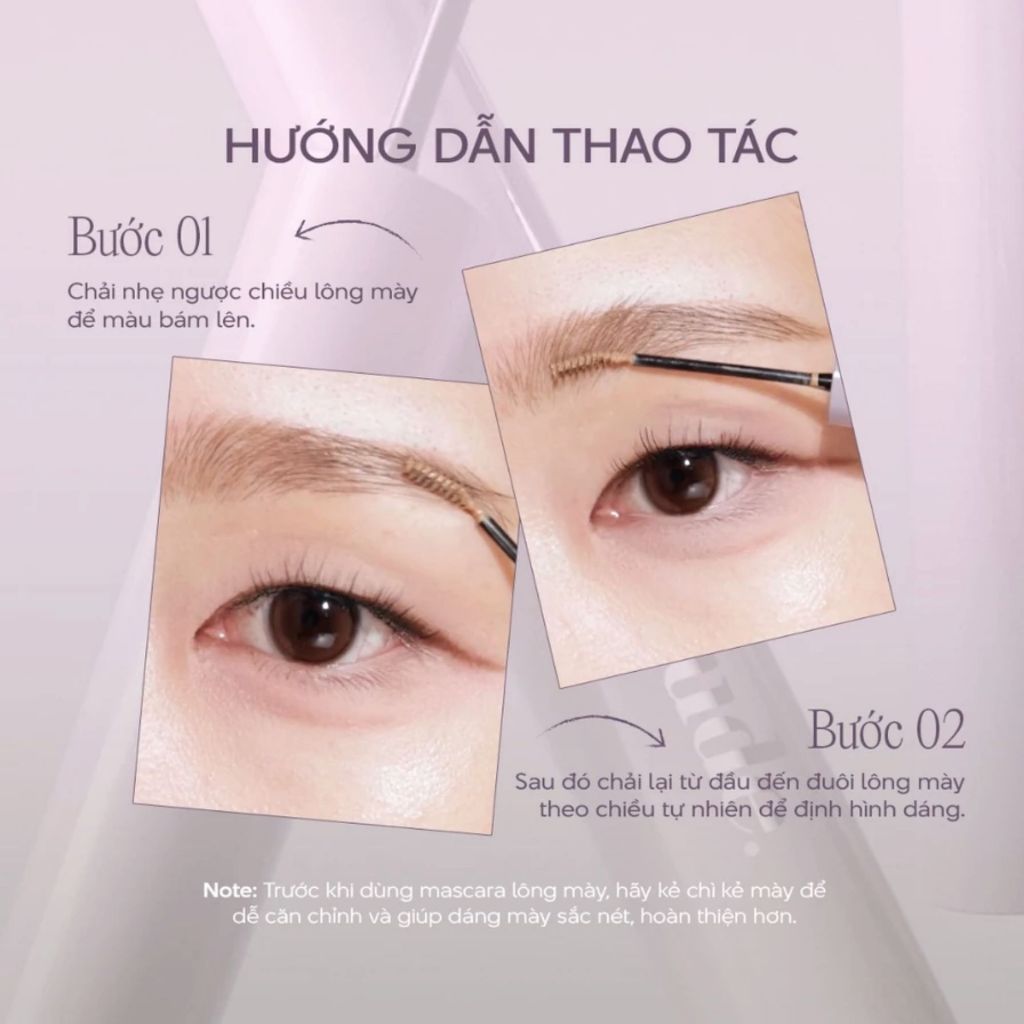 Chuốt Lông Mày Mude Inspire Skinny Browncara 3.2g