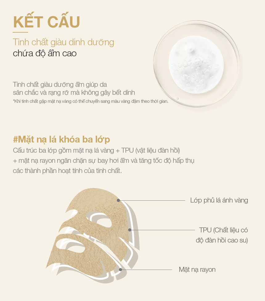 Mặt nạ dưỡng da JMSolution Prime Gold Premium Foil Mask 35ml