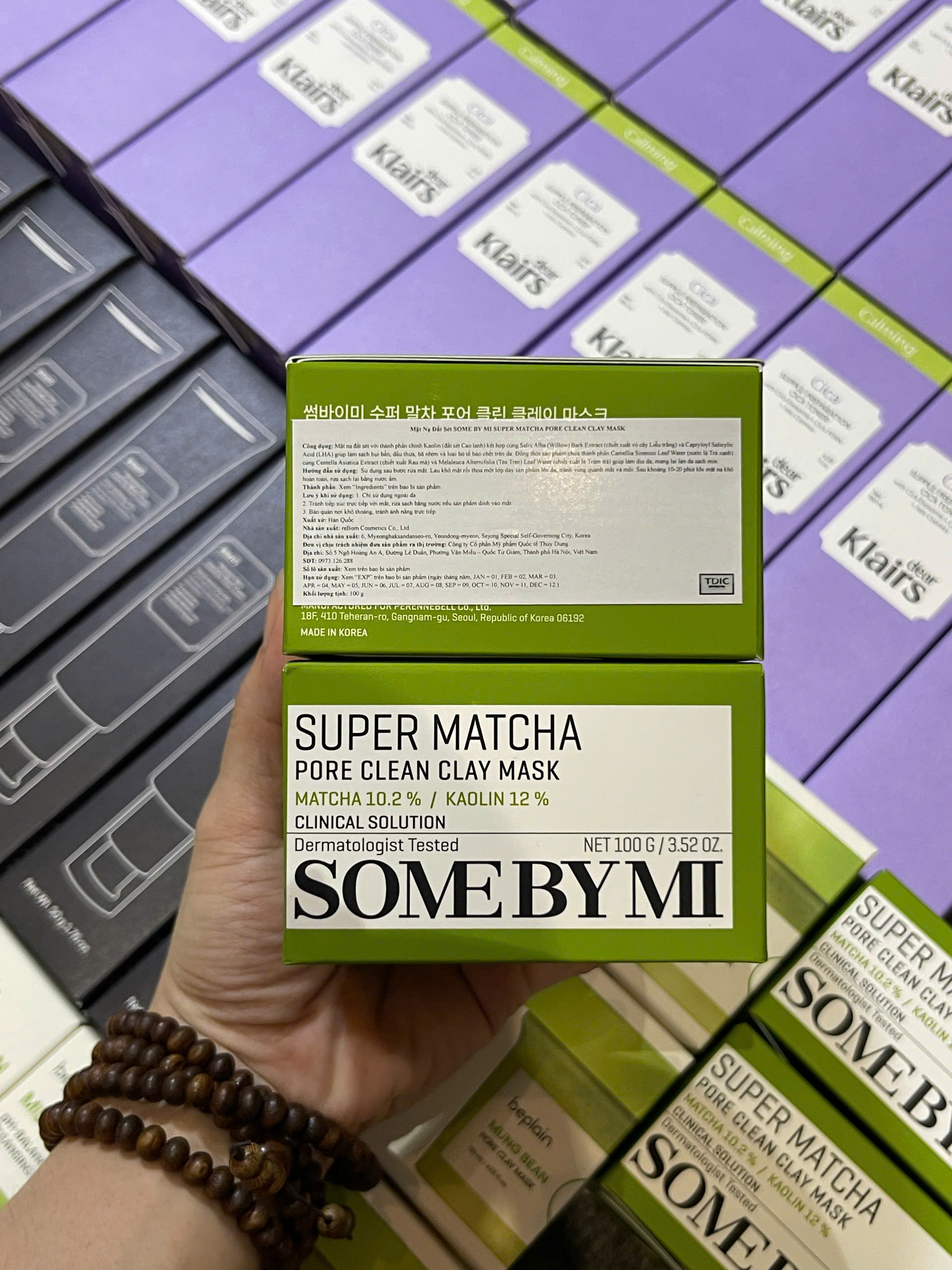 Some By Mi mặt nạ đất sét Supper Matcha Pore Clean Clay Mask 100g