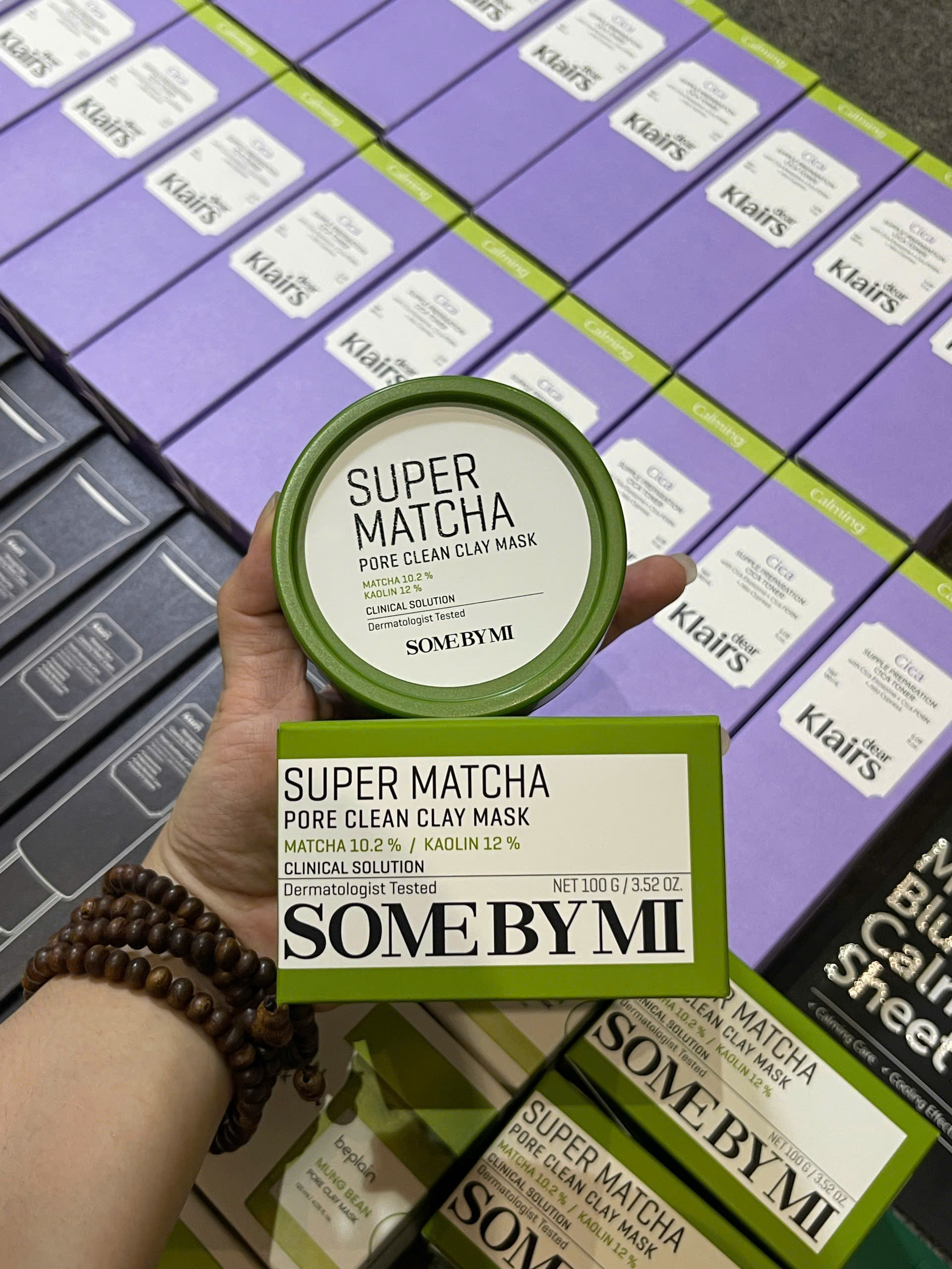 Some By Mi mặt nạ đất sét Supper Matcha Pore Clean Clay Mask 100g