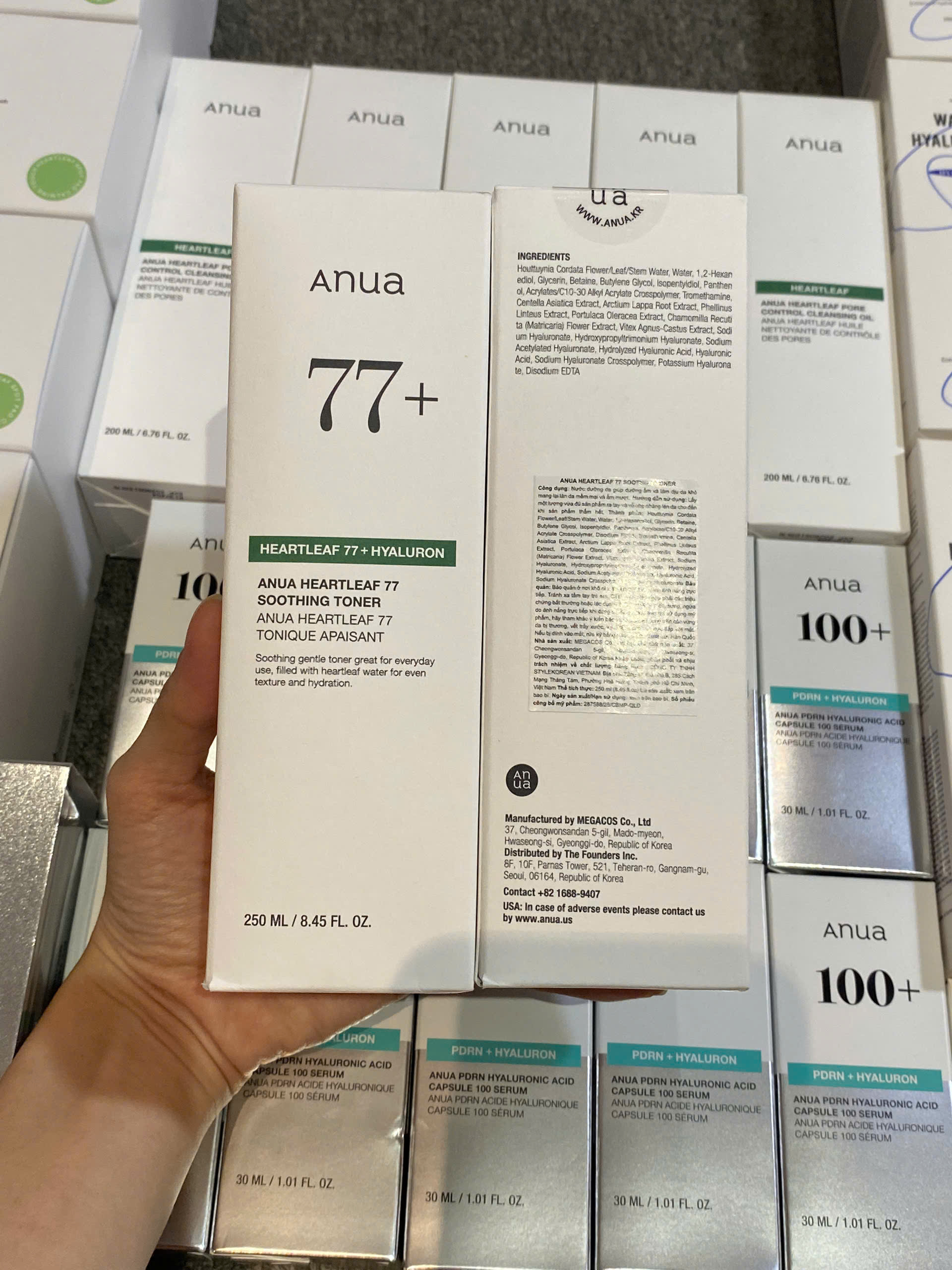 Nước hoa hồng dưỡng da Anua Heartleaf 77+ Soothing Toner 250ml