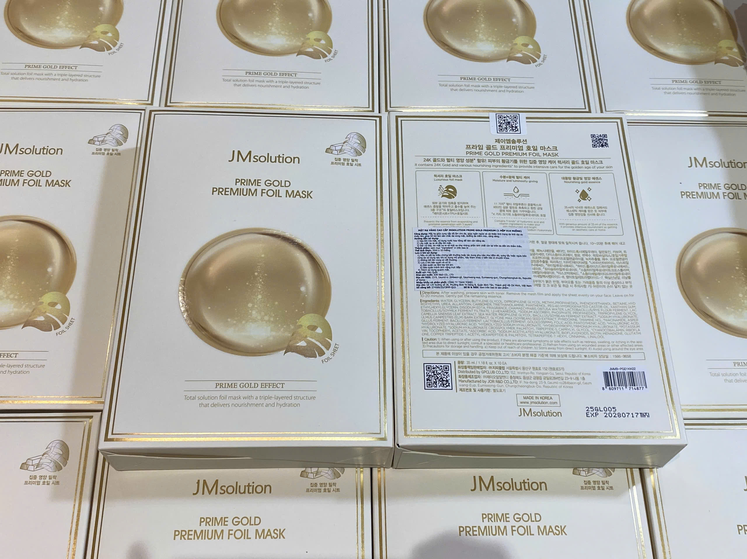Mặt nạ dưỡng da JMSolution Prime Gold Premium Foil Mask 35ml