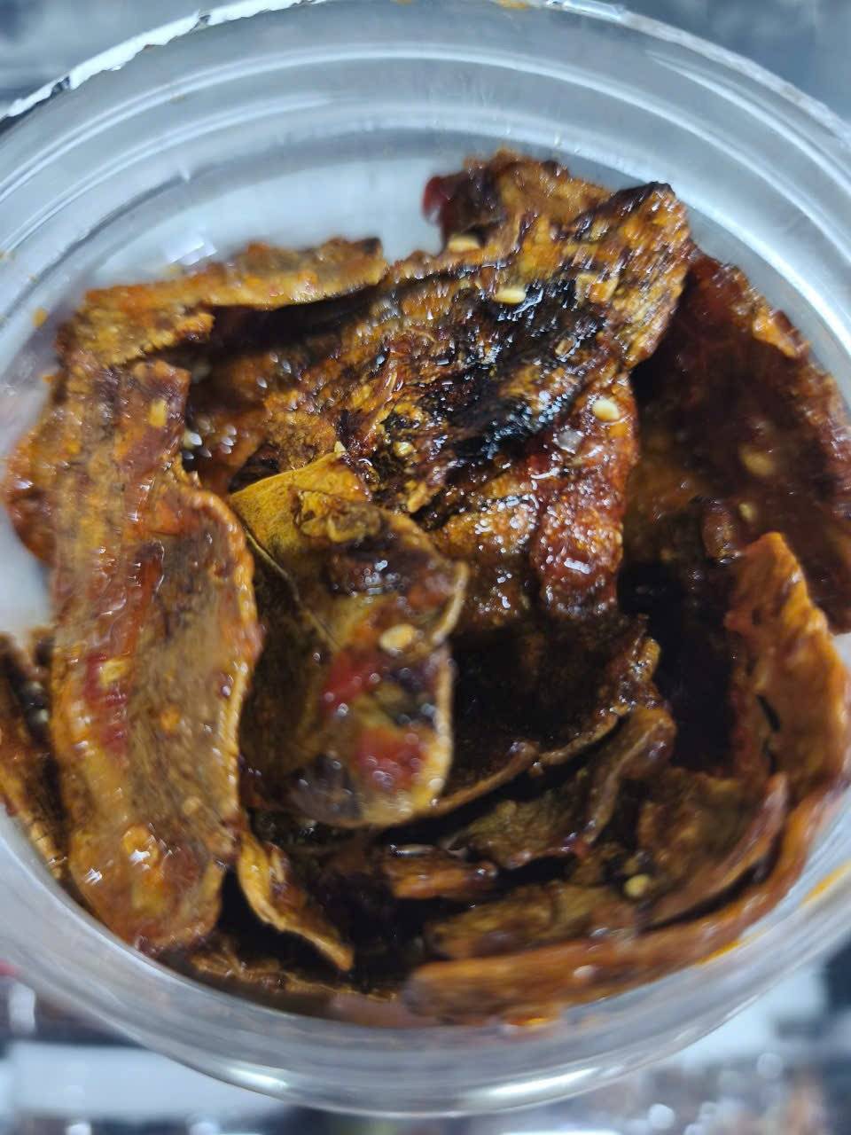 Mực rim me loại 2  (Hộp 200g giá 70000đ)