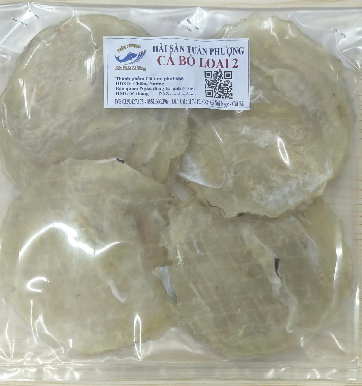 Cá Bò loại 2 (gói 500g giá 130000đ)