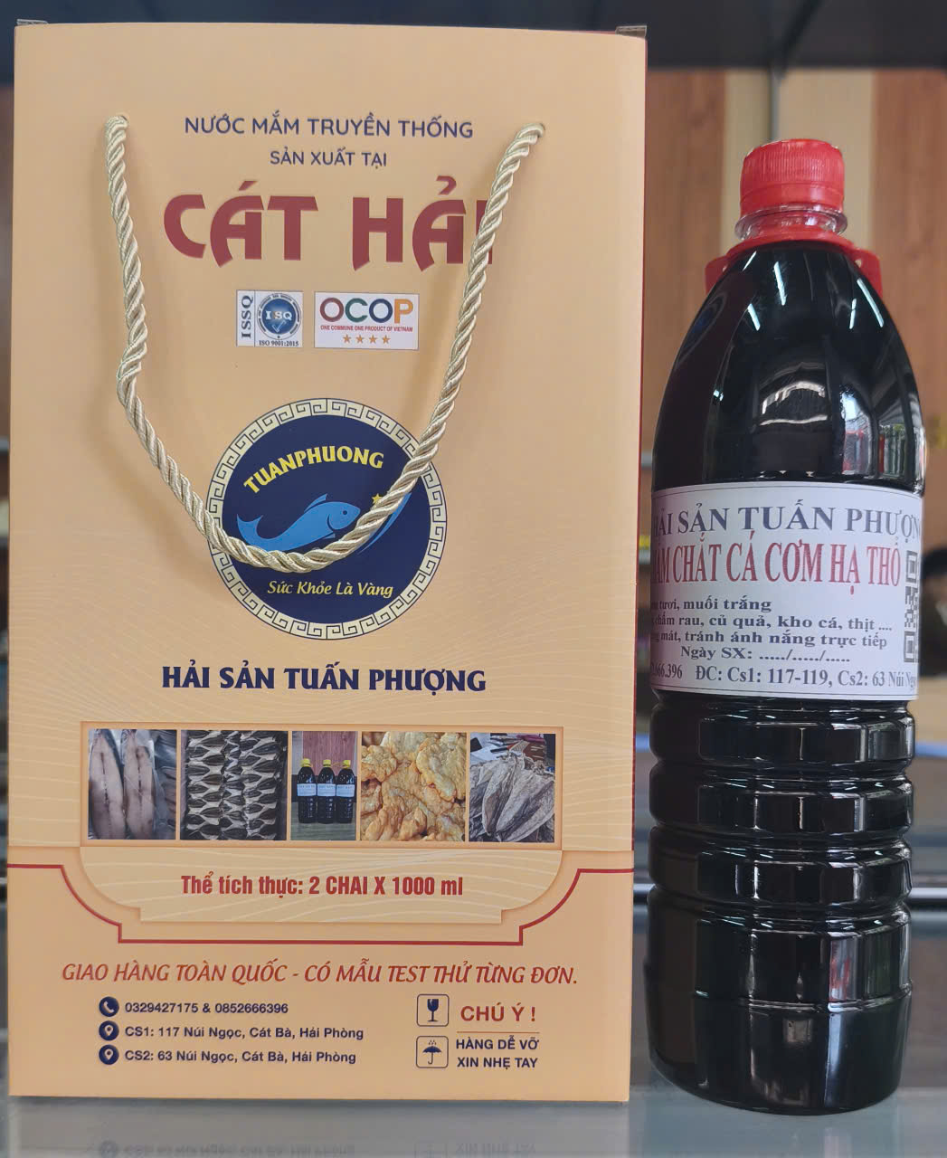 Mắm chắt cá cơm hạ thổ (chai 1 lít giá 350000đ)
