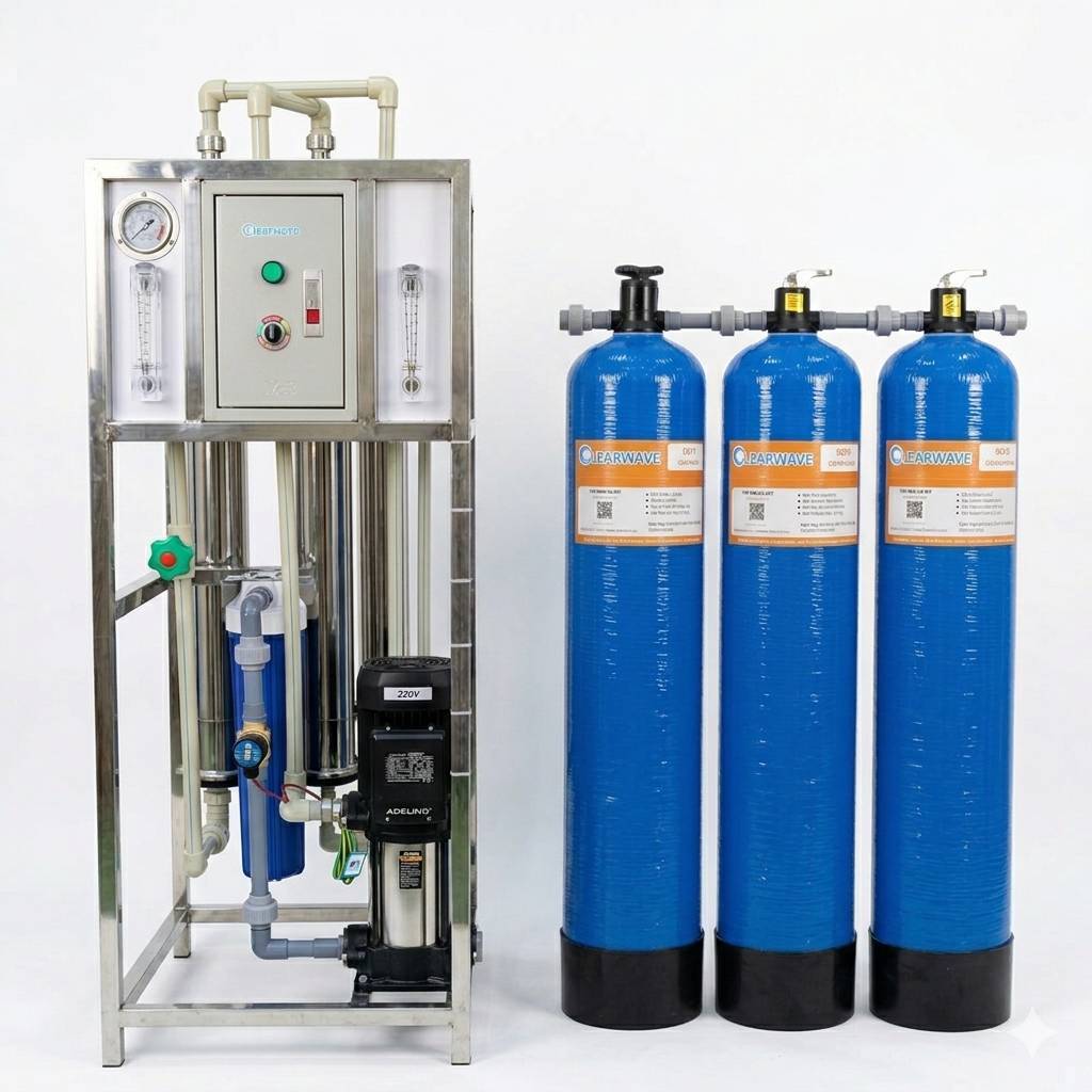 Hệ thống lọc nước RO 500l/h Clearwave H500-3CPR- lite