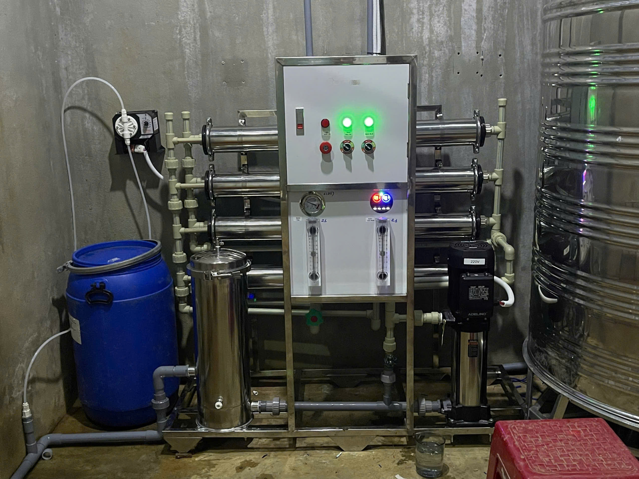 Đầu Dàn Lọc Nước RO Công Nghiệp 1000L/h - D1000