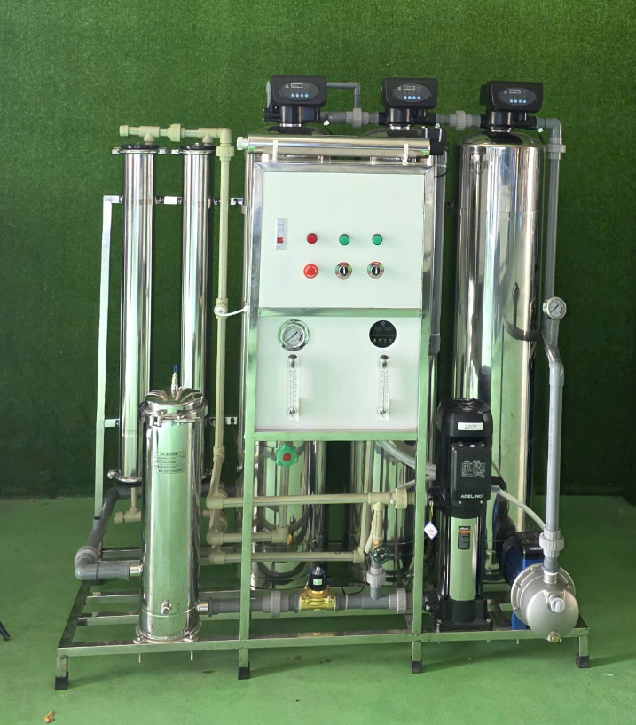 Hệ Thống Lọc Nước RO Công Nghiệp 500L Inox Toàn Diện - H500-3AI304
