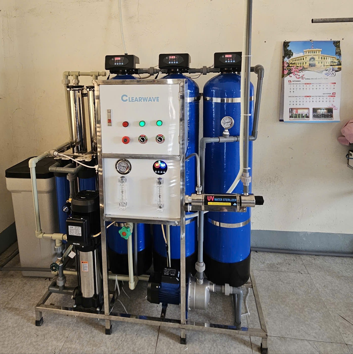 Hệ thống lọc nước ro 500l/h - H500-3AP
