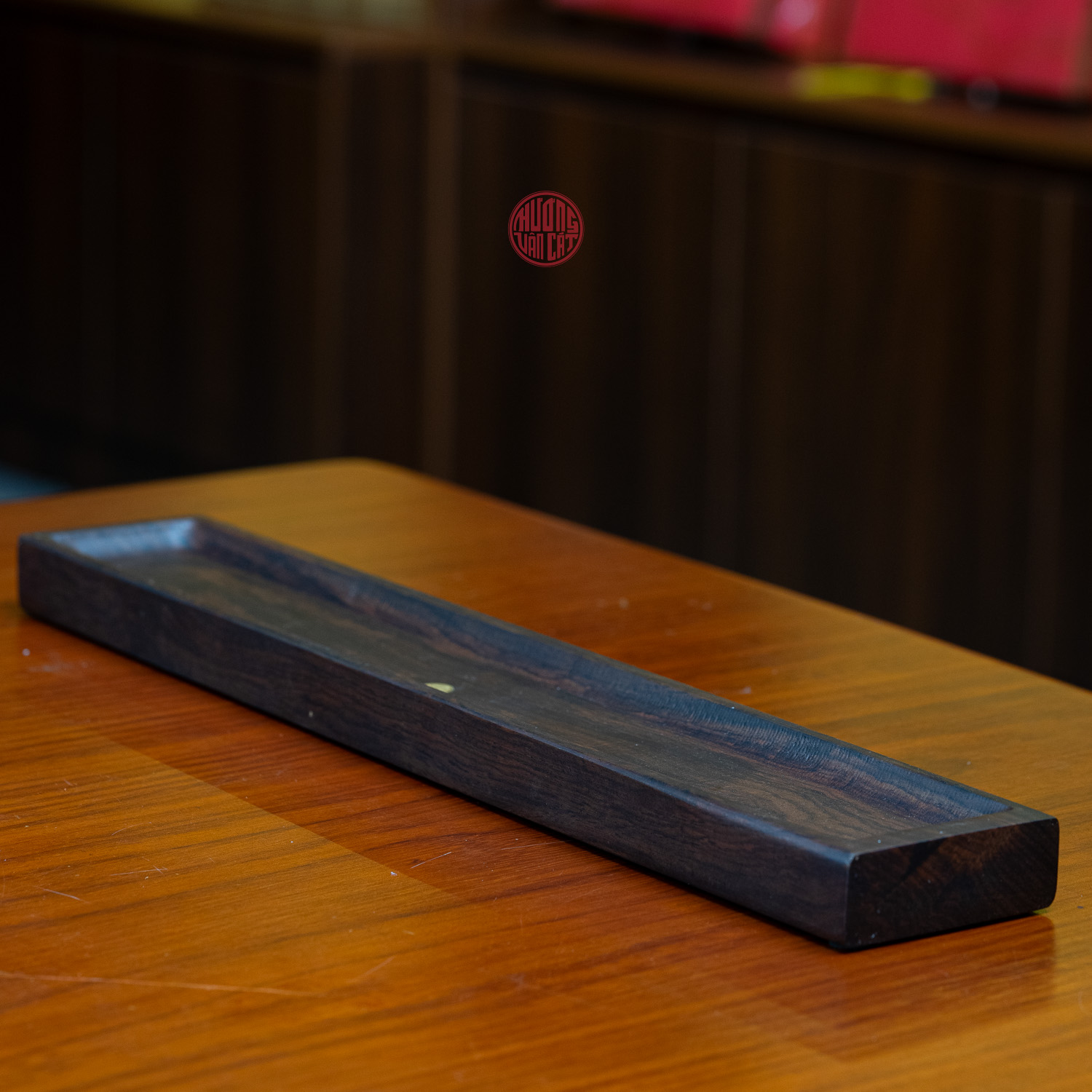 KHAY GÁC LY TRÀ GỖ GỤ