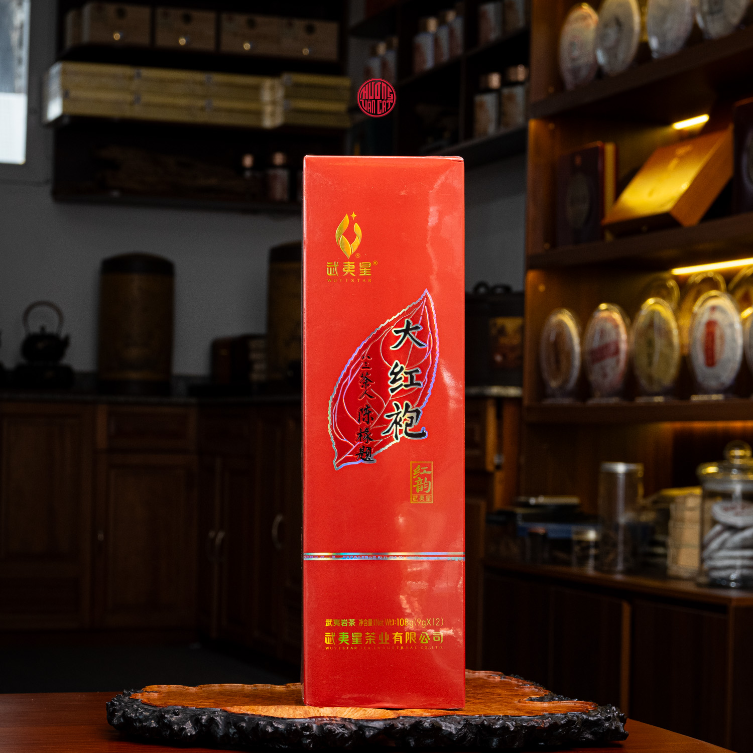 Nham trà Đại Hồng Bào hồng vận chính hãng Vũ Di Tinh 108gr cao cấp