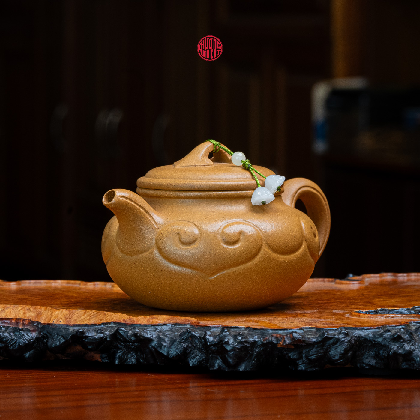 ẤM TRÀ TỬ SA GIÁNG BA NÊ DÁNG PHỎNG CỔ ( 230ml )