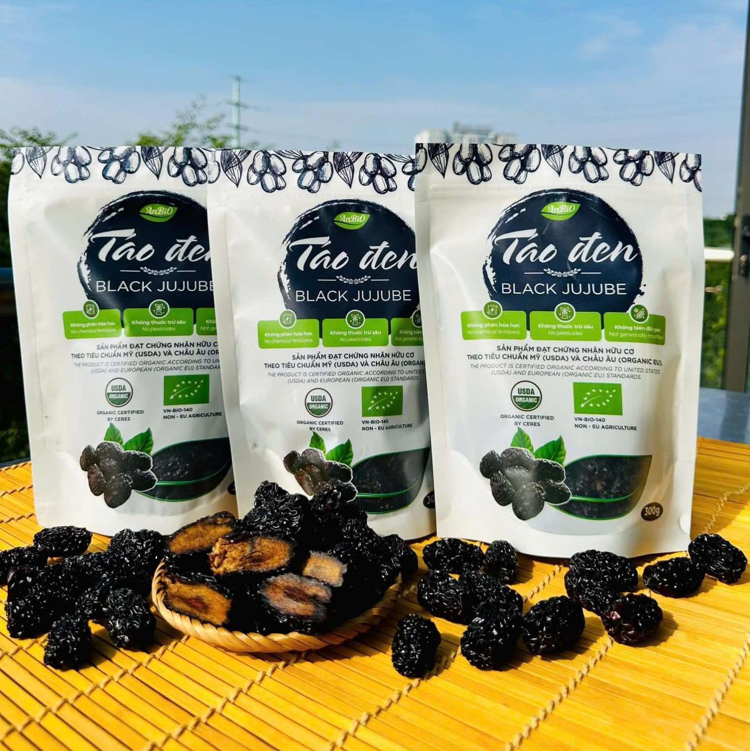Táo Đen Hữu Cơ Black Jujube 300gr ( Túi )