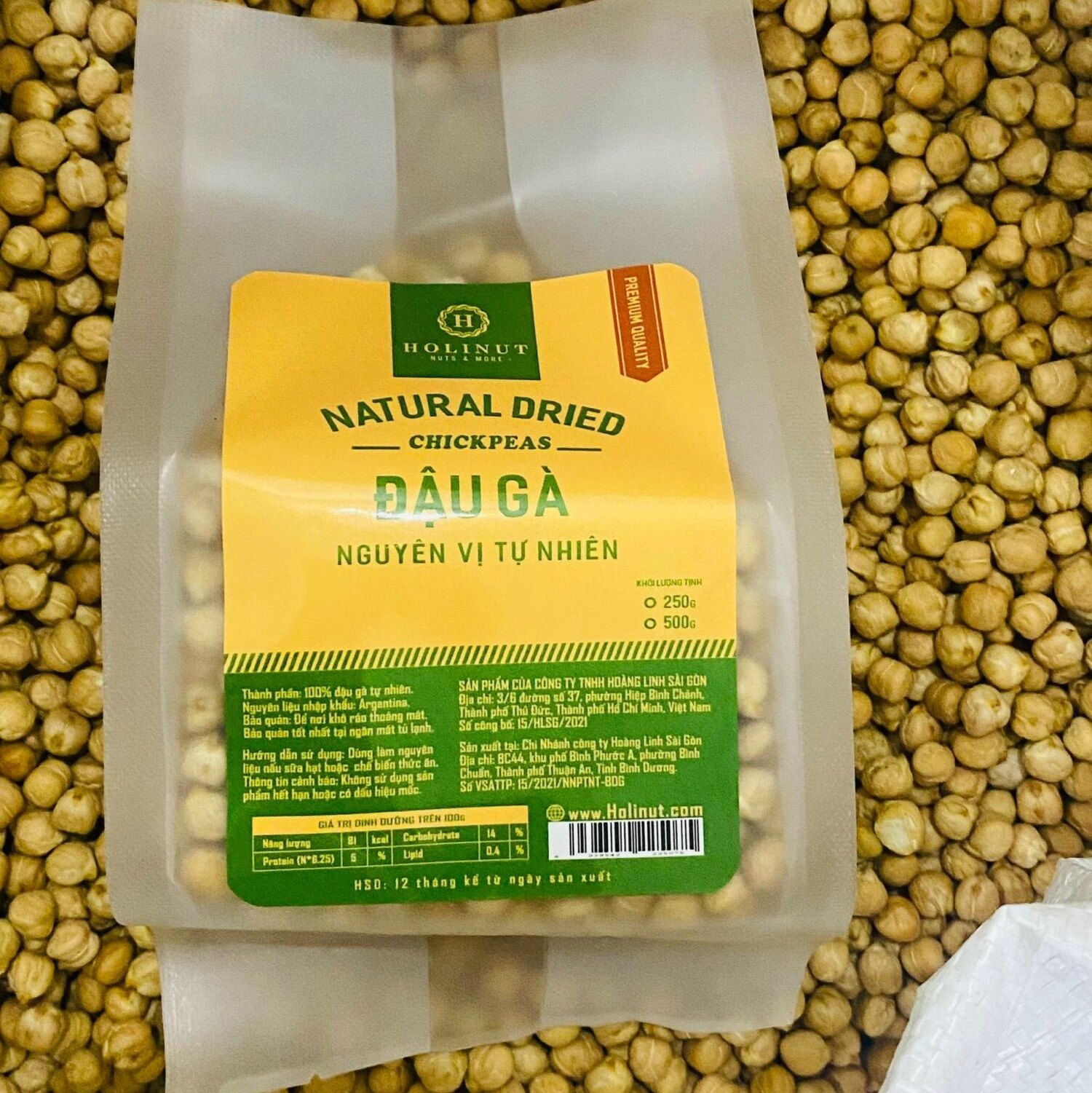 Đậu Gà Sạch Holinut 500gr ( Gói)