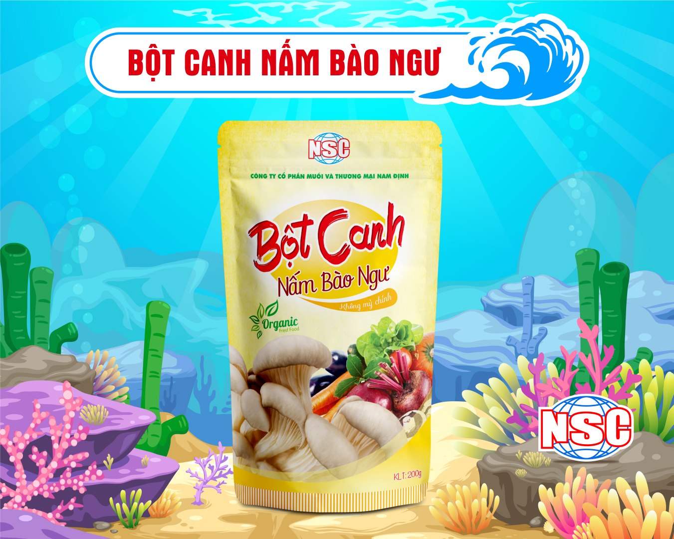 Bột Canh Nấm bào Ngư 200gr