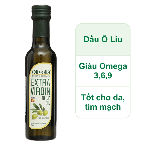 Dầu Oliu Olivoila Extra Virgin 250ml ( Chai)