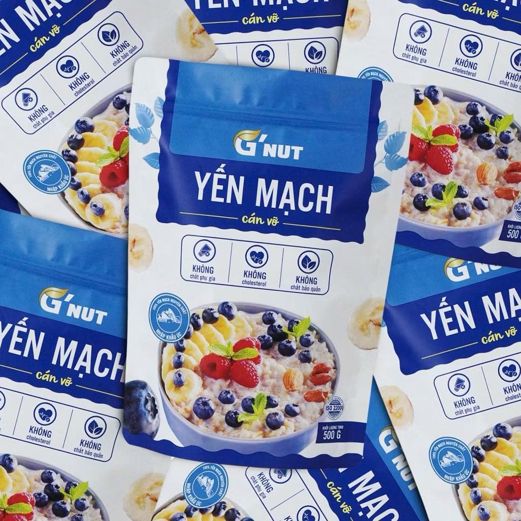 Yến Mạch Cán Vỡ G'nut 500gr ( Túi )