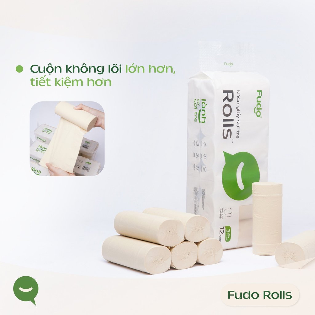 Giấy cuộn FUDO Roll 4 lốc 12 cuộn