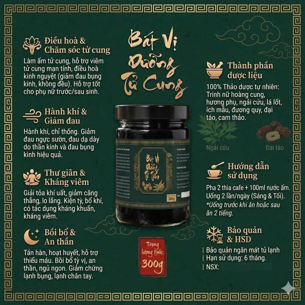 Cao Bát Vị Dưỡng Tử Cung 300gr