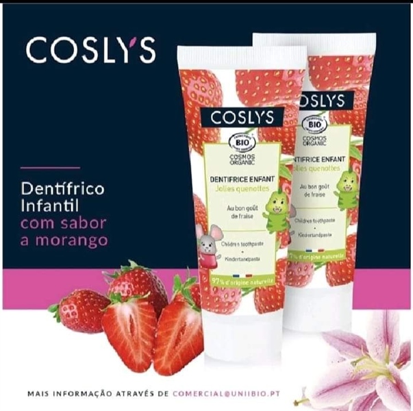 Kem đánh răng trẻ em cho răng sữa hữu cơ Coslys 50ml