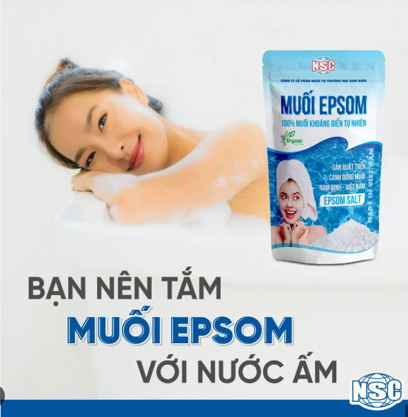 Muối Epsom muối Spa tắm rửa mặt và Dưỡng Da 200gr ( Túi)