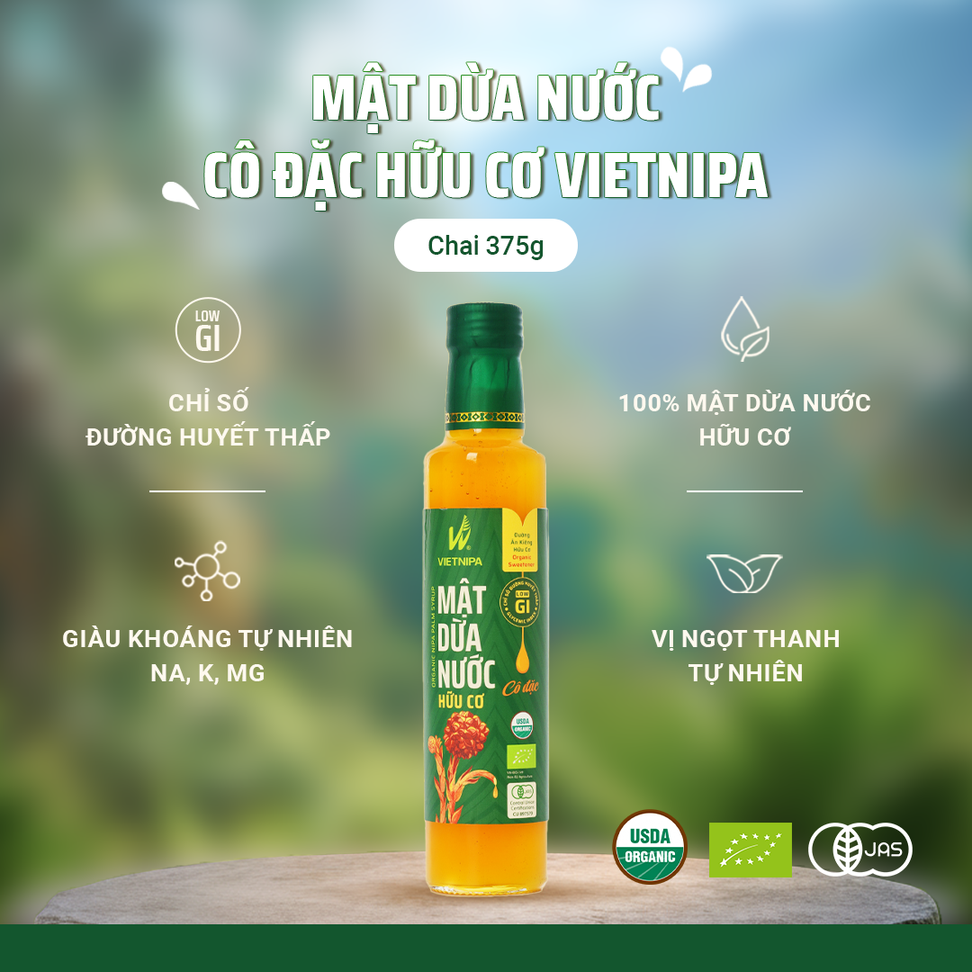 Mật dừa nước cô đặc 375gr ( Chai )
