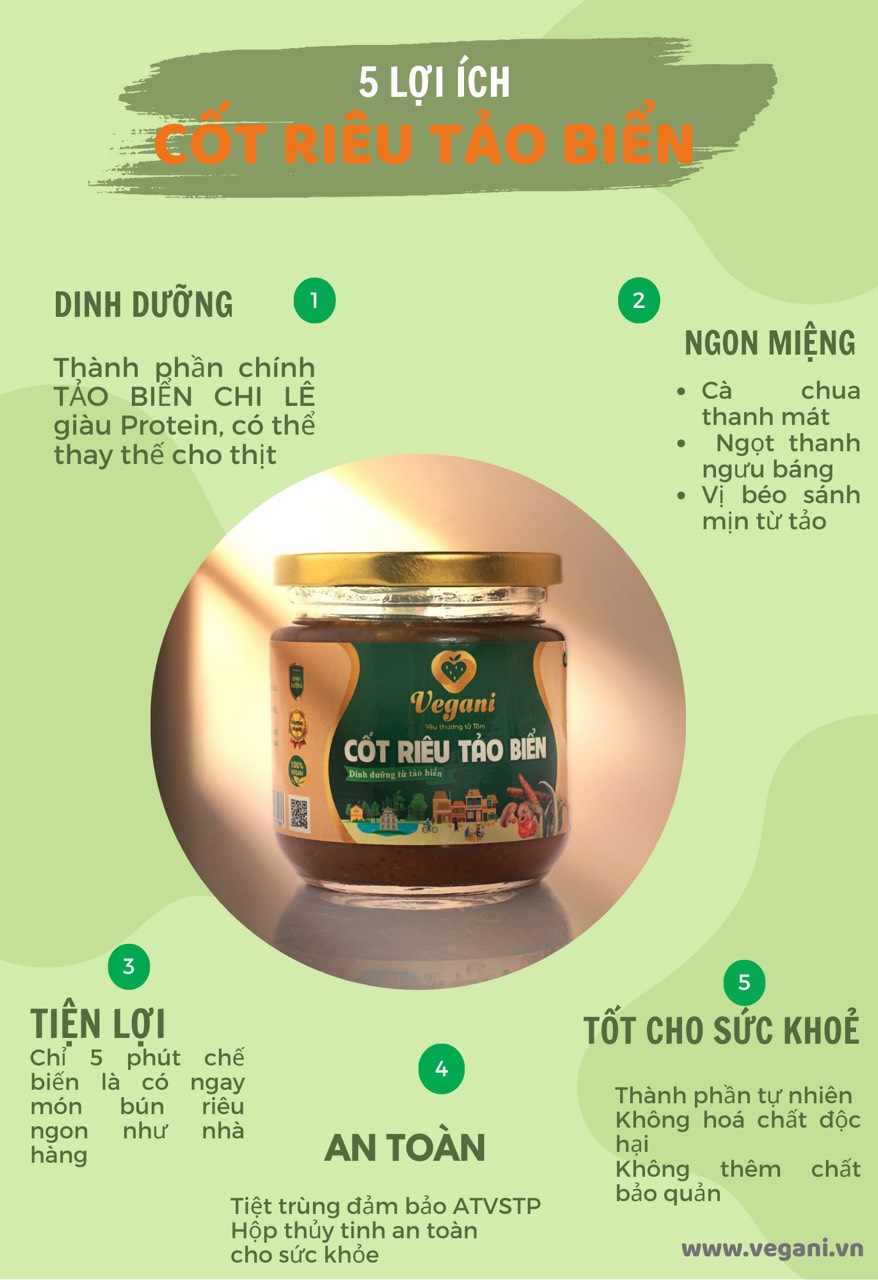 Cốt Riêu Tảo Biển 250gr VEGANI
