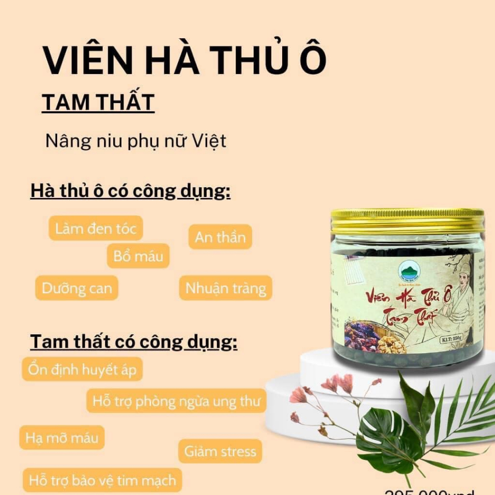VIÊN HÀ THỦ Ô TAM THẤT