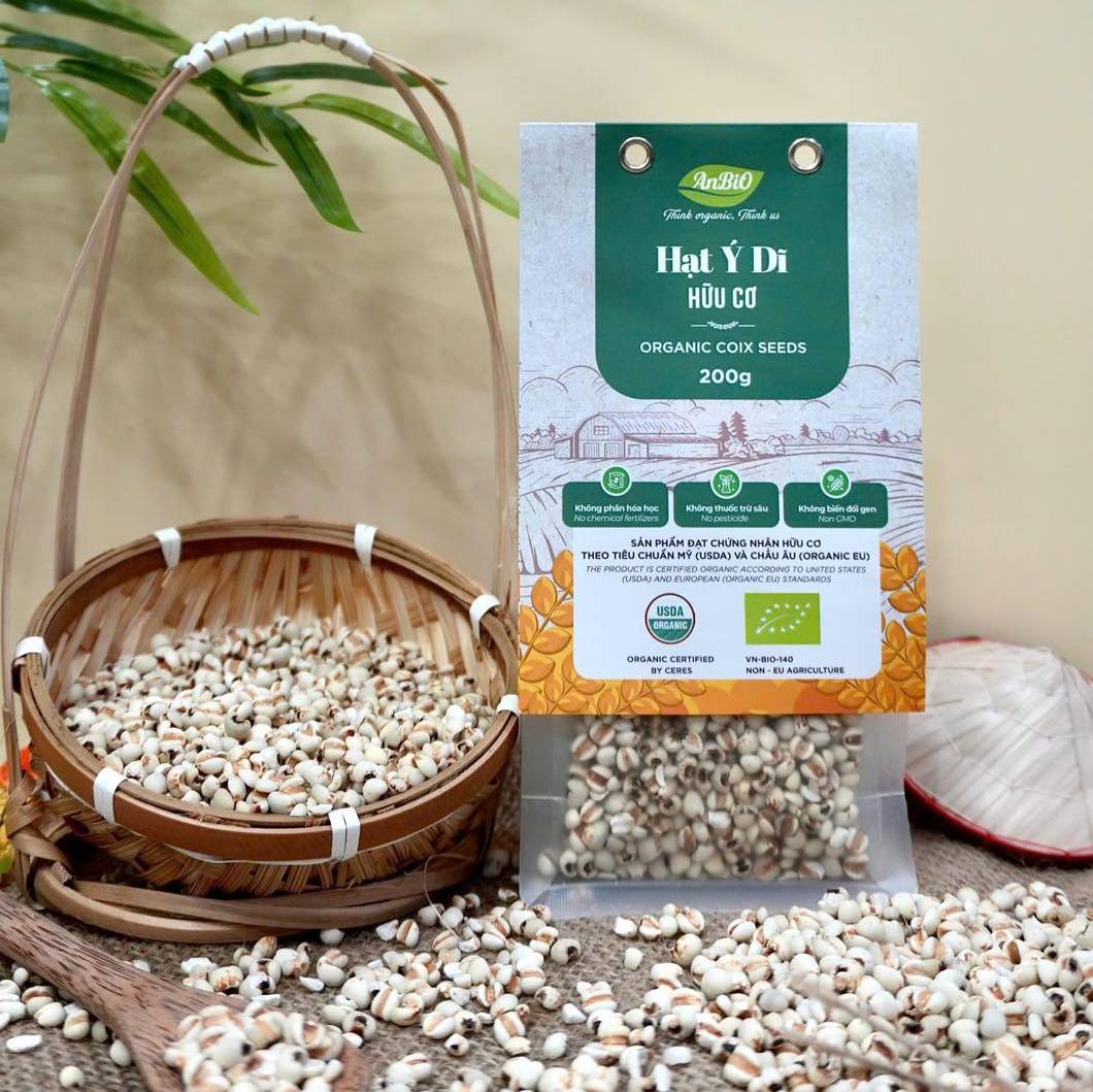 Hạt Ý Dĩ Hữu Cơ Anbio 200gr