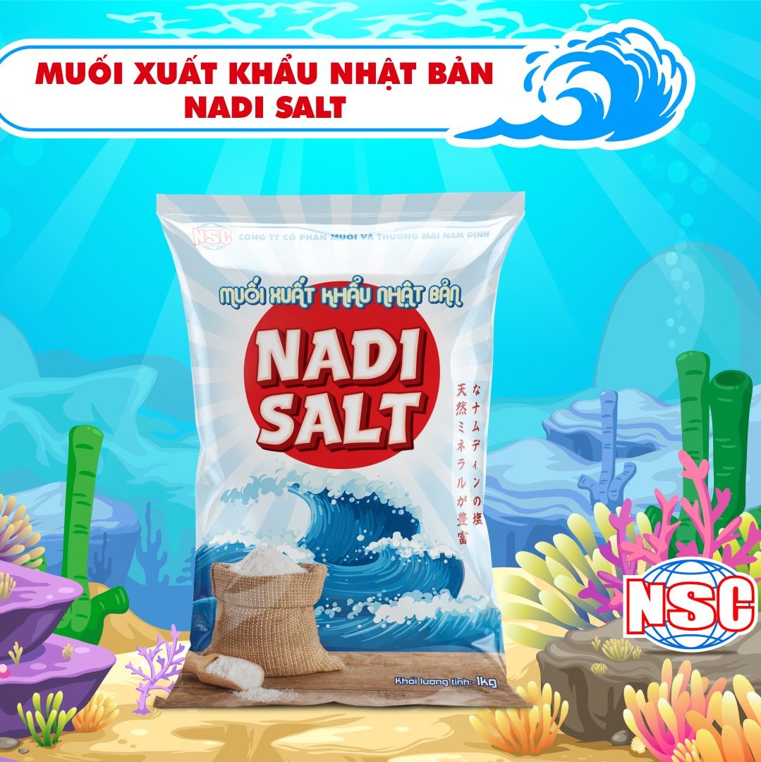 Muối hạt sạch xuất khẩu Nhật Bản Nadi Salt