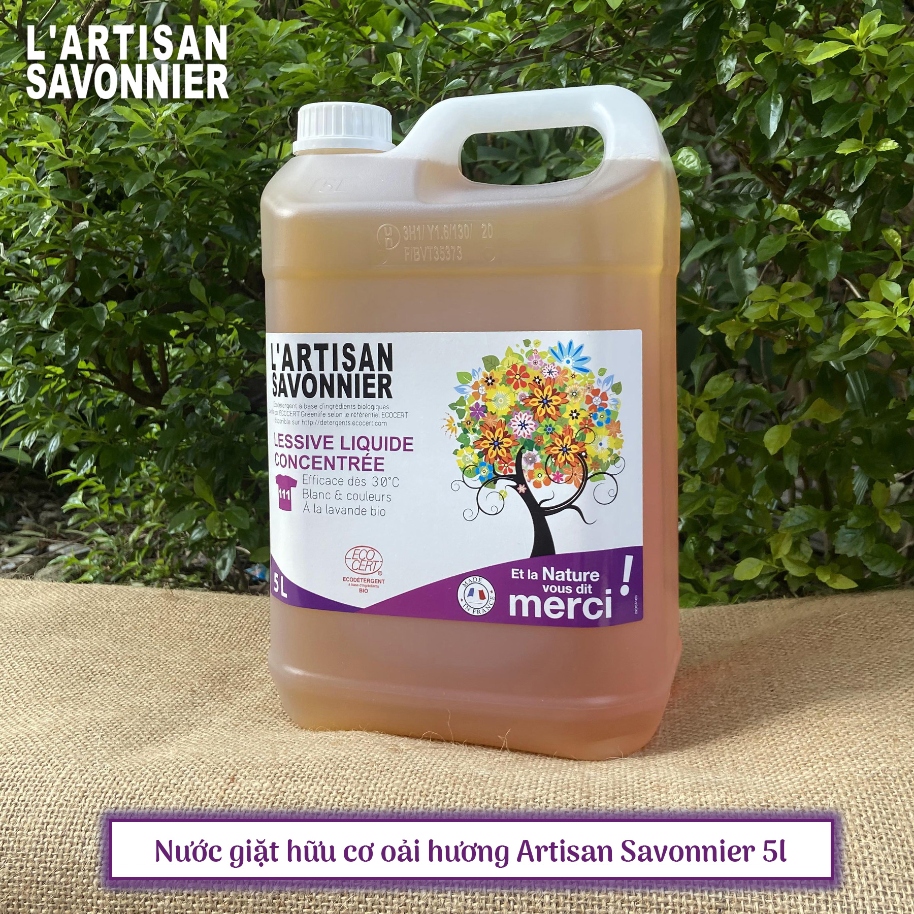 Nước giặt hữu cơ oải hương Artisan Savonnier 5 L