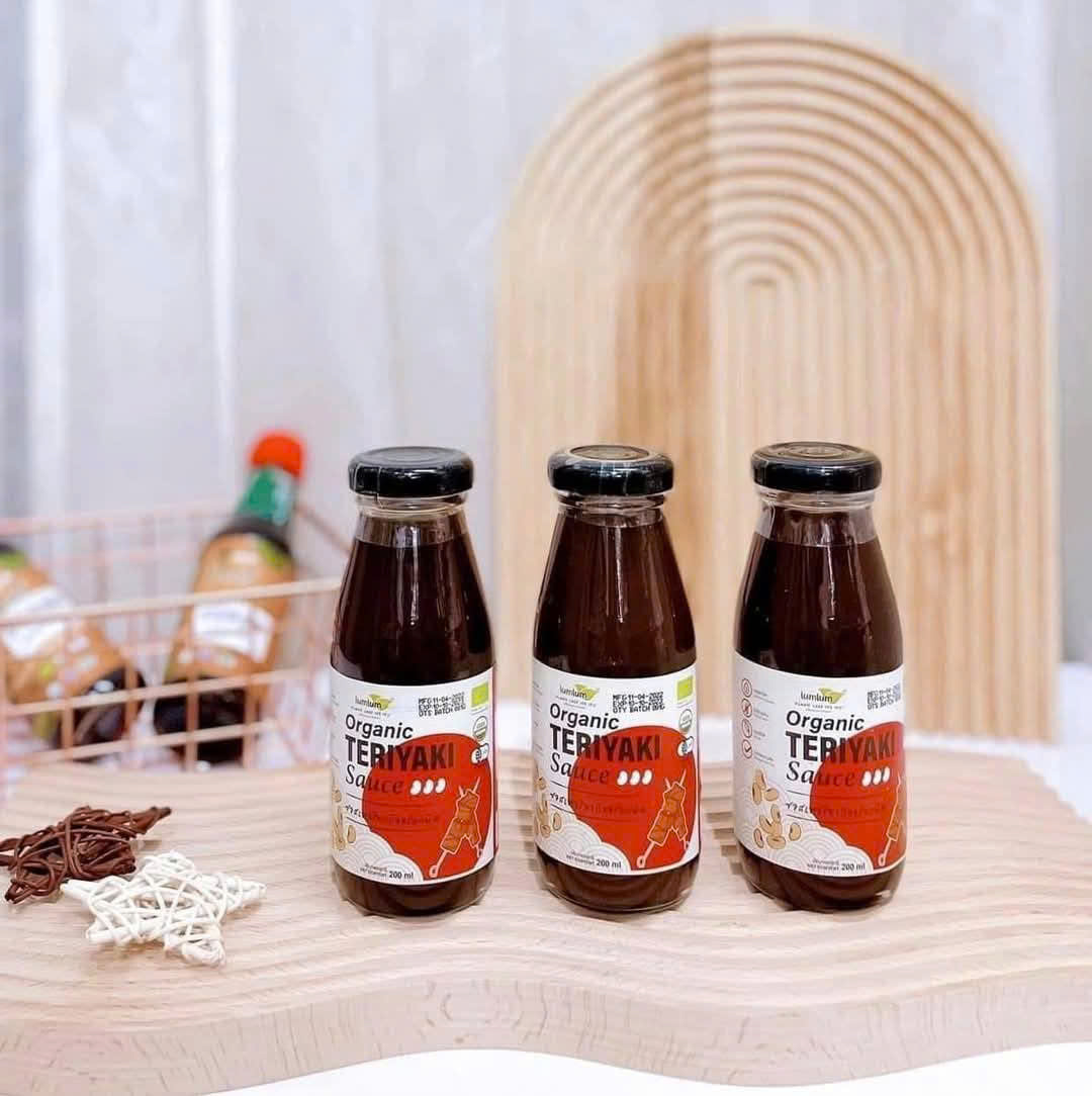 Sốt Teriyaki hữu cơ 200ml Lum lum