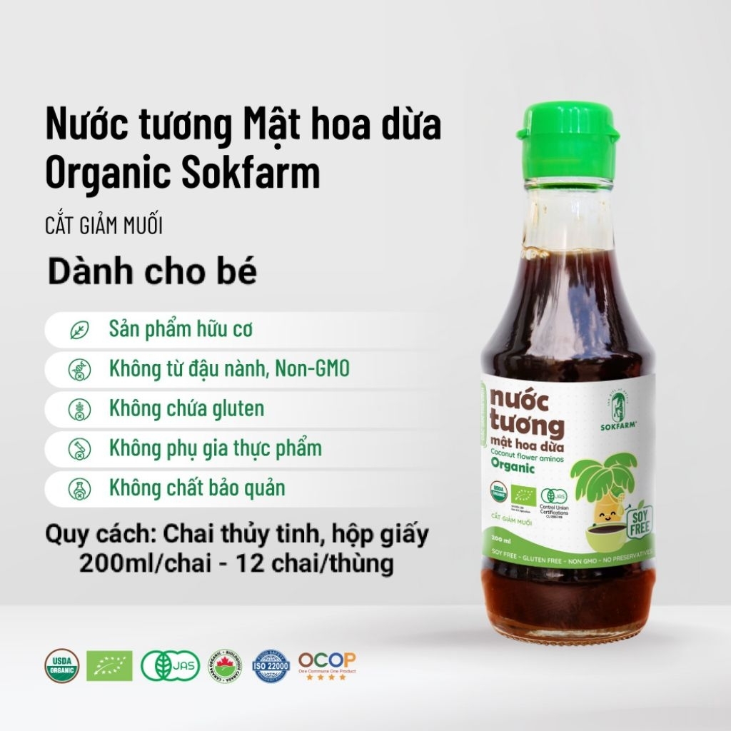 NƯỚC TƯƠNG MẬT HOA DỪA 200ml