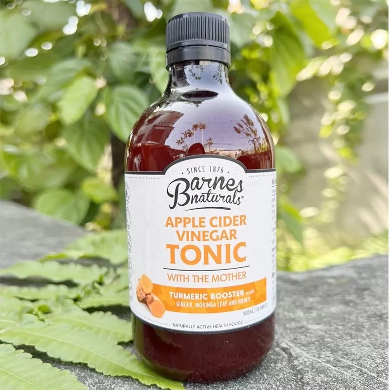 Giấm Táo Mật Ong Tonic 500ml (Barner Natural Úc) Giấm táo Kháng sinh tự nhiên