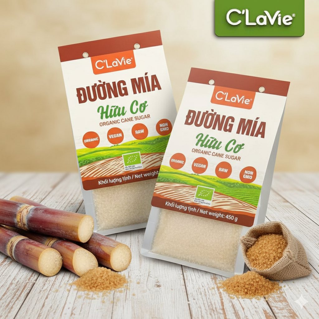 Đường mía Clavie 450gr
