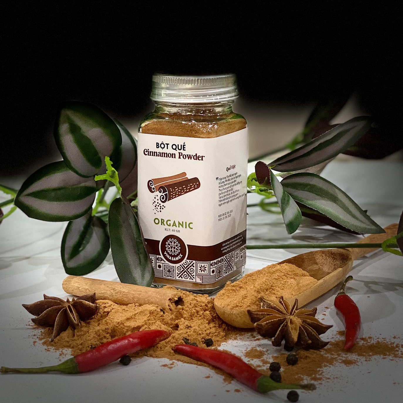 Bột Quế hữu cơ VINASAMEX 40gr