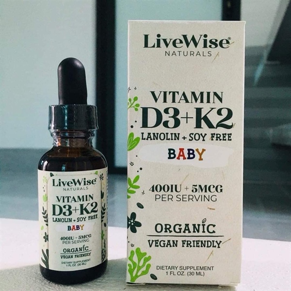 D3 k2 Hữu Cơ Livewise Vegan (30ml)