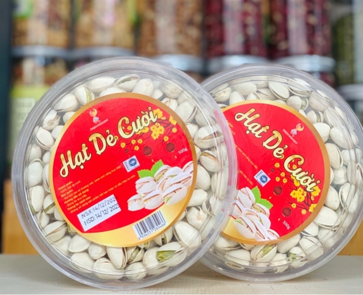 HẠT RẺ CƯỜI KHÔNG TẨY MỸ 500gr ( HỘP TRÒN)