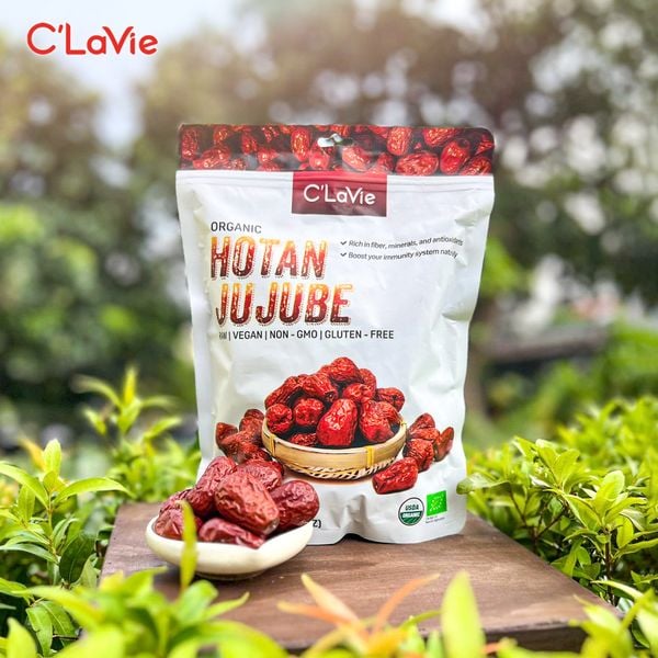 Táo ĐỎ HOTAN hữu cơ CLavie 450gr ( Túi )