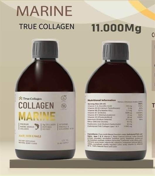 Collagen Thủy Phân từ Cá Biển 220000mg + Vitamin C ( Lọ)