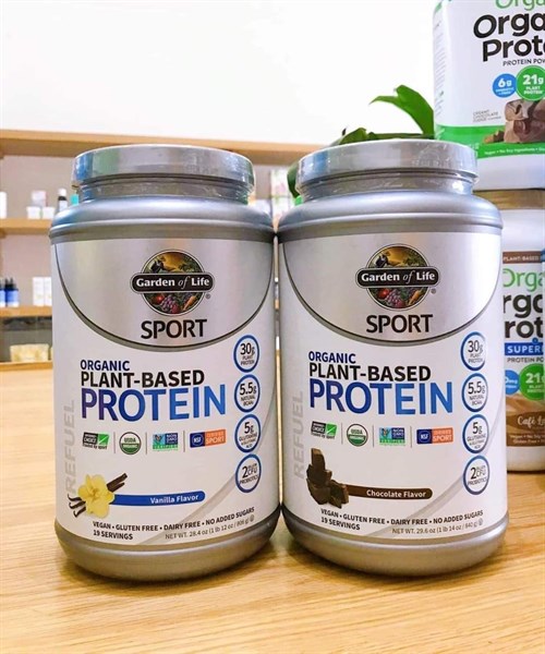 Protein tăng cơ sport Graden of life 840gr vị vani ( Hộp)