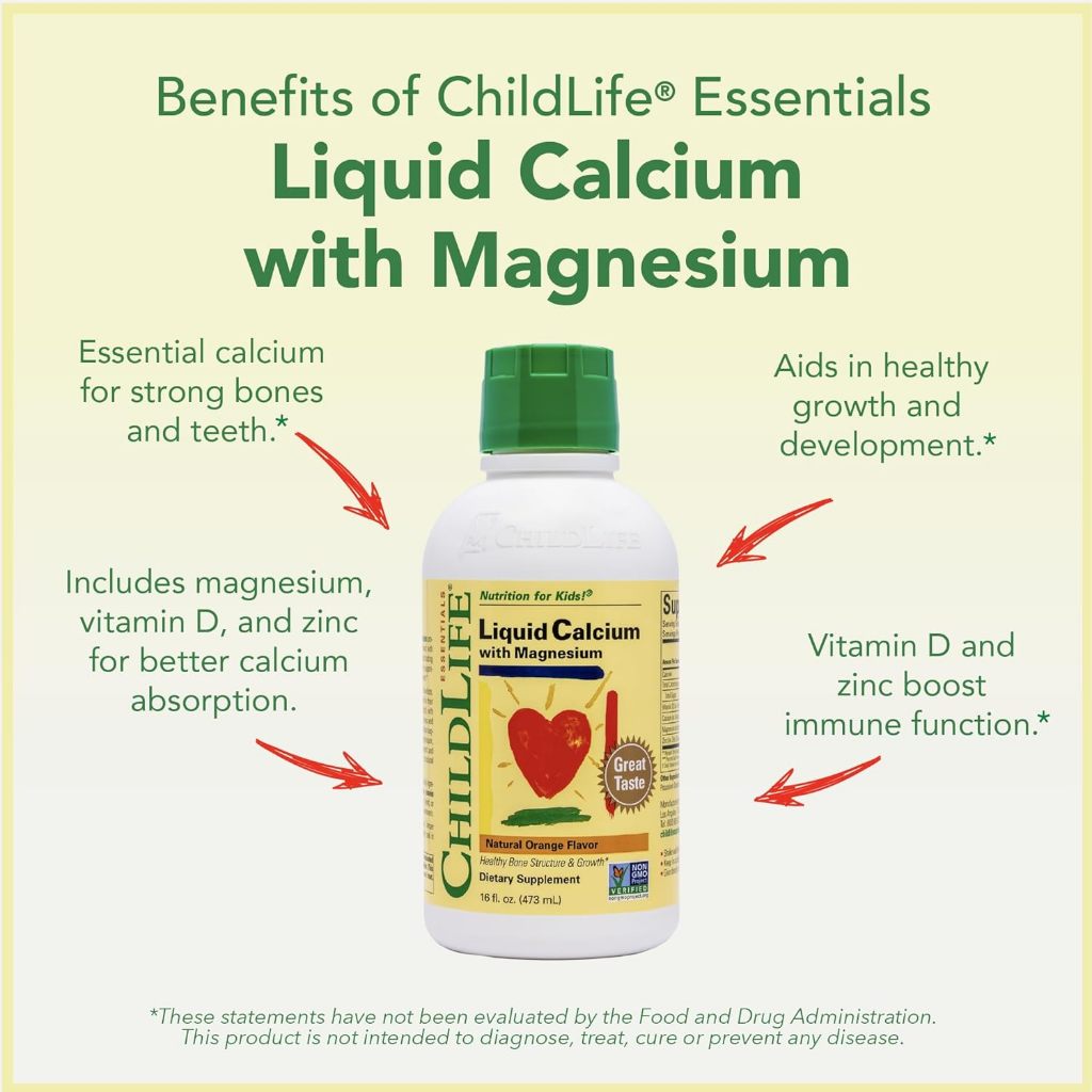Thực phẩm bảo vệ sức khỏe ChildLife Liquid Canxi with Magie D3 Kẽm 473ml ( Chai )