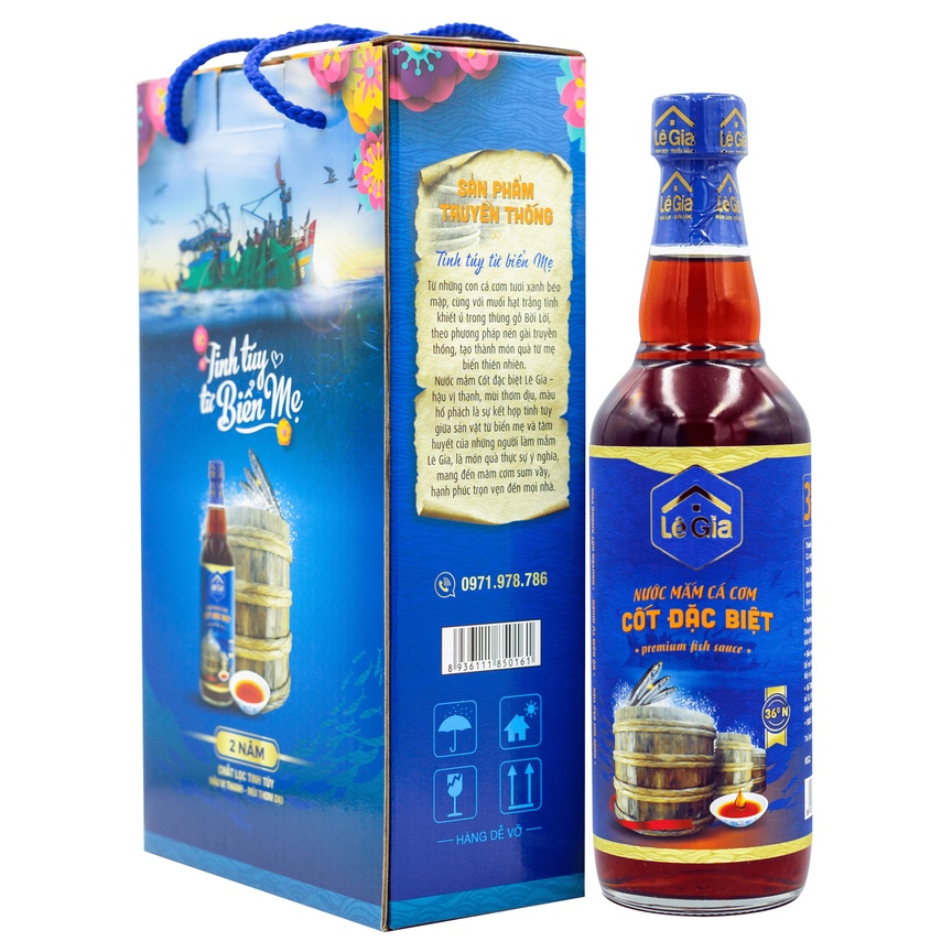 Nước mắm cốt Đặc Biệt Lê Gia 525ml