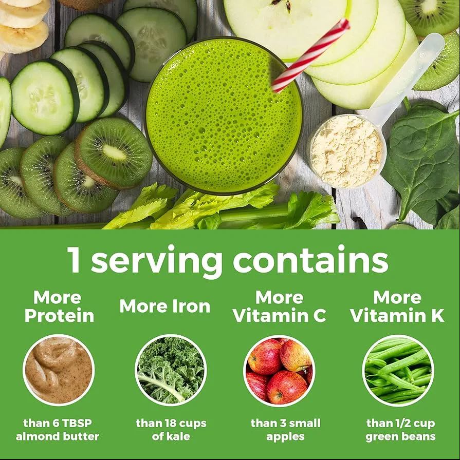 Đạm Protein Thực Vật và Greens Hữu Cơ 882g (Hộp)